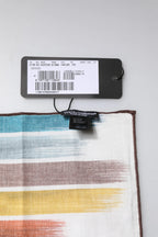 Dolce & Gabbana Multicolor Stripes Cotton Square Foulard Scarf - Zeiniez