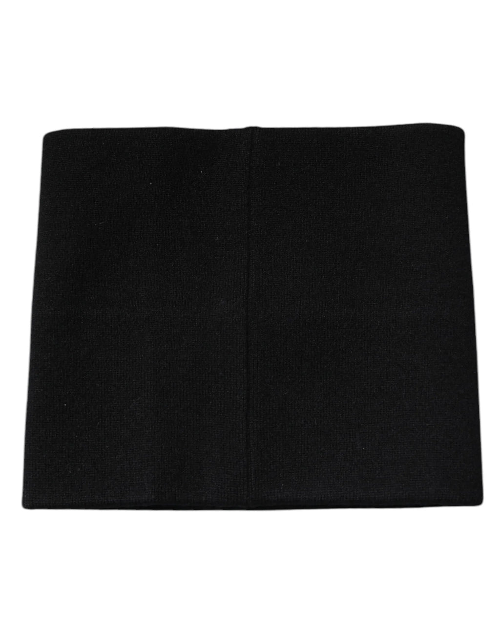Dolce & Gabbana Black Cashmere Knitted Square Handkerchief Scarf - Zeiniez