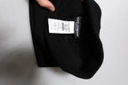 Dolce & Gabbana Black Cashmere Knitted Square Handkerchief Scarf - Zeiniez