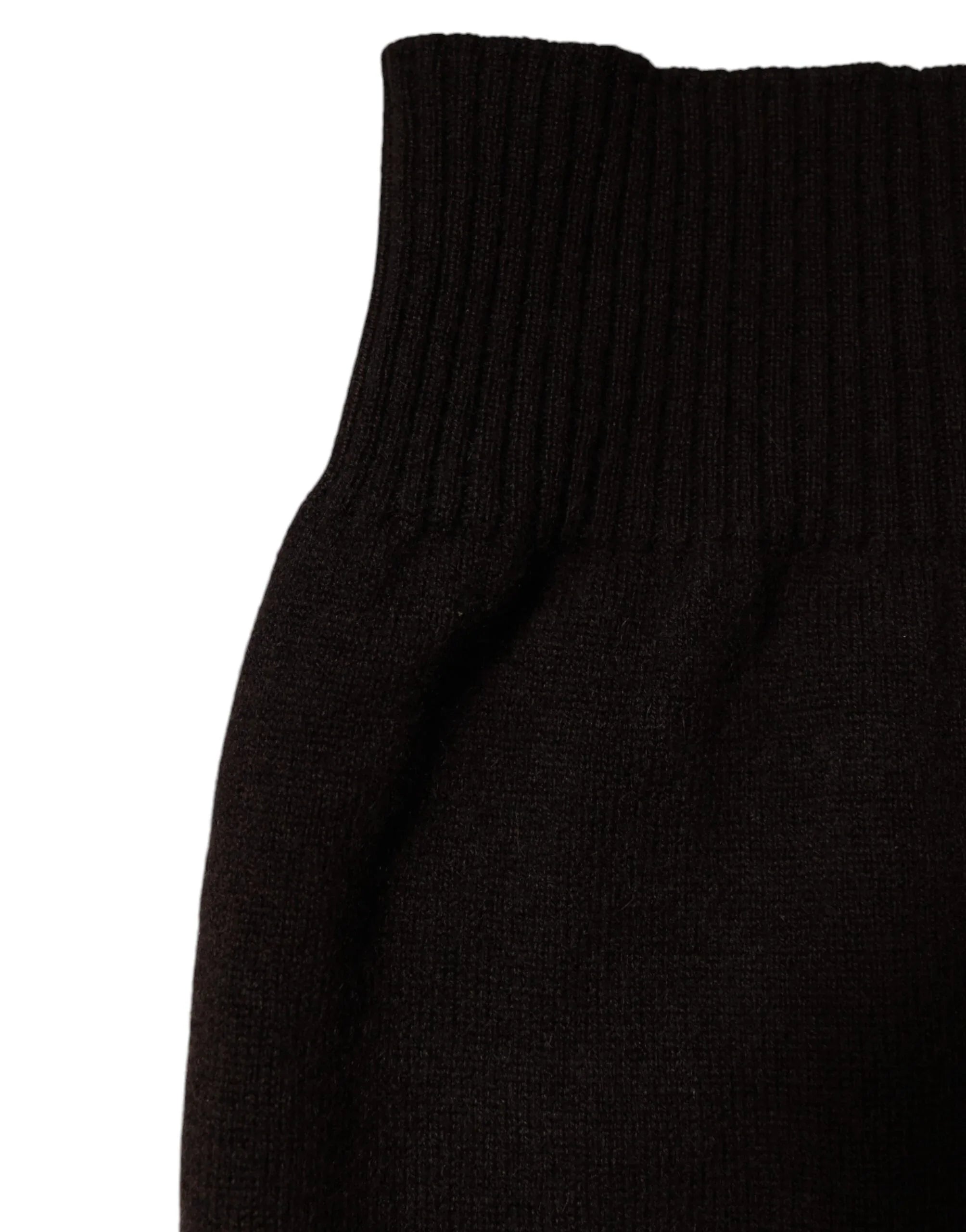 Dolce & Gabbana Brown Cashmere Knitted Neck Warmer Foulard Scarf - Zeiniez