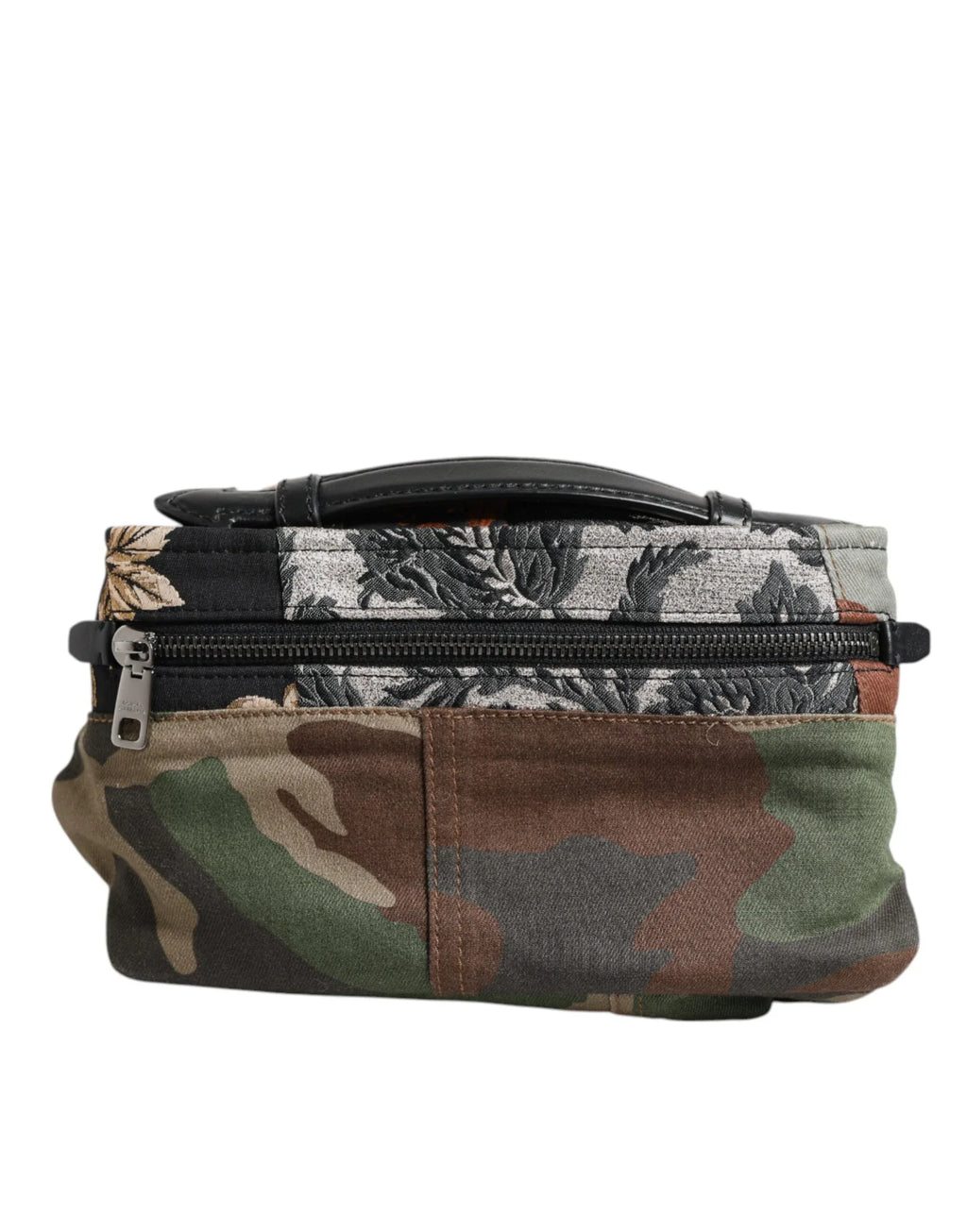 Dolce & Gabbana Multicolor Camouflage Patchwork Logo Waist Fanny Pack Bag - Zeiniez