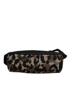 Dolce & Gabbana Multicolor Leopard DG Logo Belt Waist Fanny Pack Bag