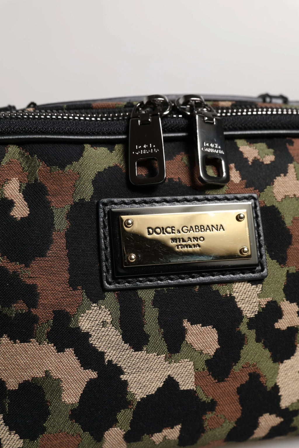 Dolce & Gabbana Multicolor Leopard DG Logo Belt Waist Fanny Pack Bag - Zeiniez
