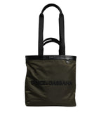 Dolce & Gabbana Military Green Nylon Shoulder Strap Tote Bag - Zeiniez