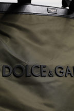 Dolce & Gabbana Military Green Nylon Shoulder Strap Tote Bag - Zeiniez