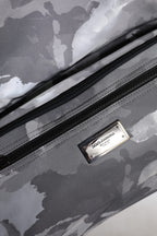 Dolce & Gabbana Gray Camo Cotton Multiple Compartments Tote Bag - Zeiniez