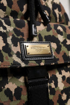 Dolce & Gabbana Multicolor Leopard Cotton Shoulder Bucket Bag - Zeiniez