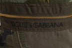 Dolce & Gabbana Military Green Patchwork Rucksack Backpack Bag - Zeiniez