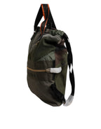 Dolce & Gabbana Military Green Patchwork Rucksack Backpack Bag - Zeiniez
