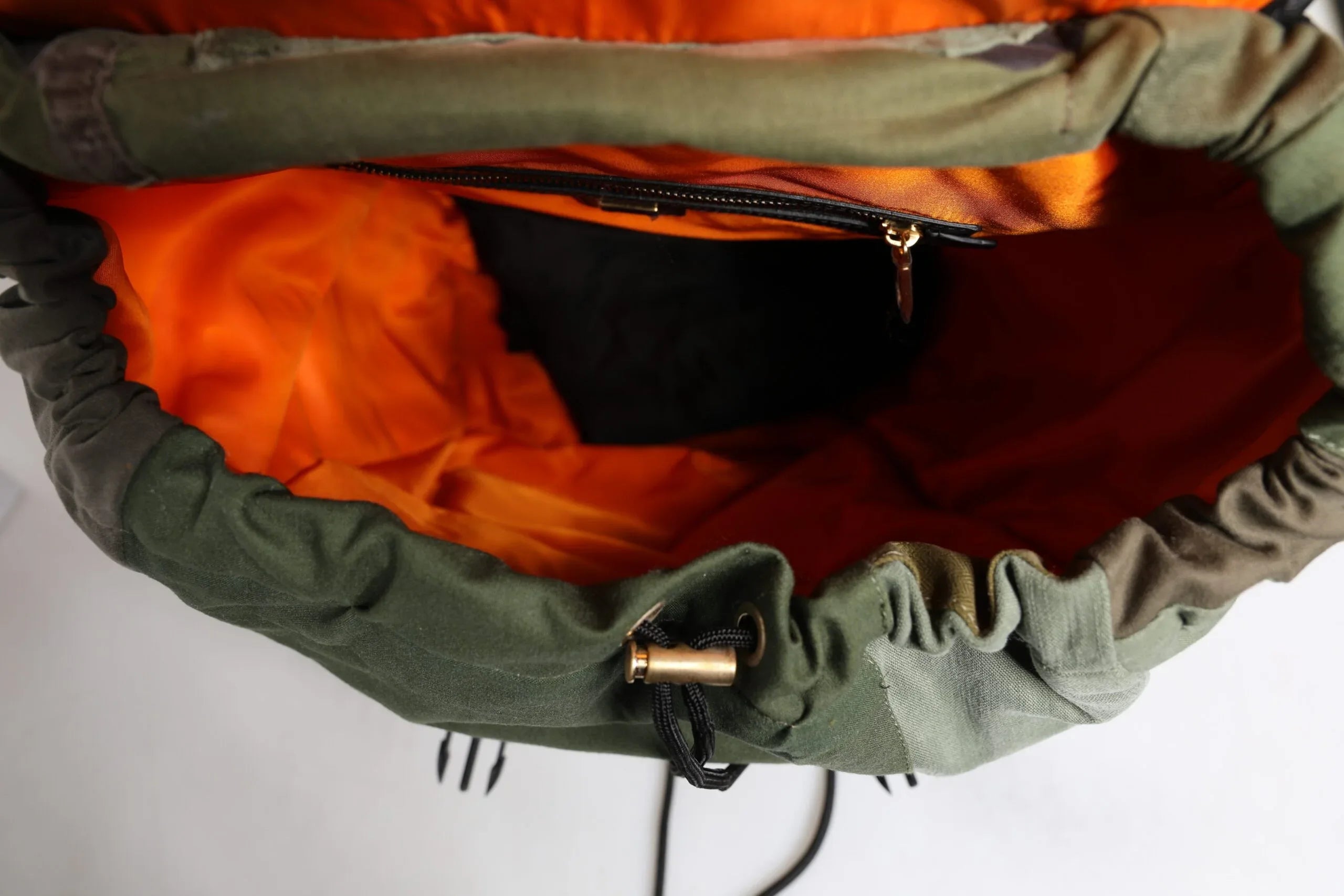 Dolce & Gabbana Military Green Patchwork Travel Backpack Bag - Zeiniez