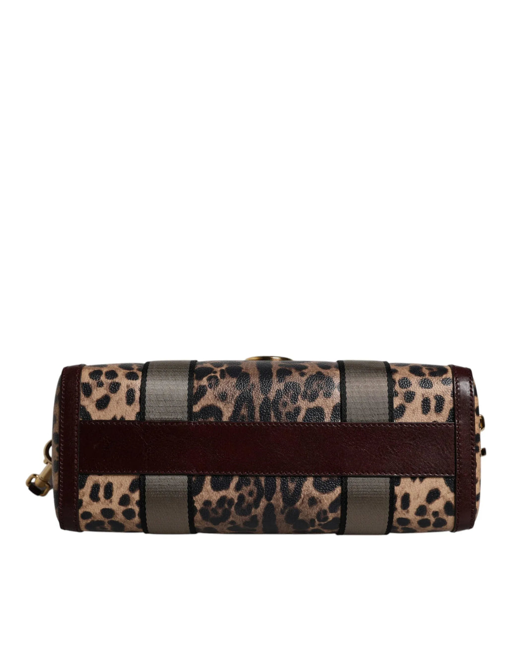 Dolce & Gabbana Brown Leopard Leather Shoulder Strap Duffle Bag - Zeiniez