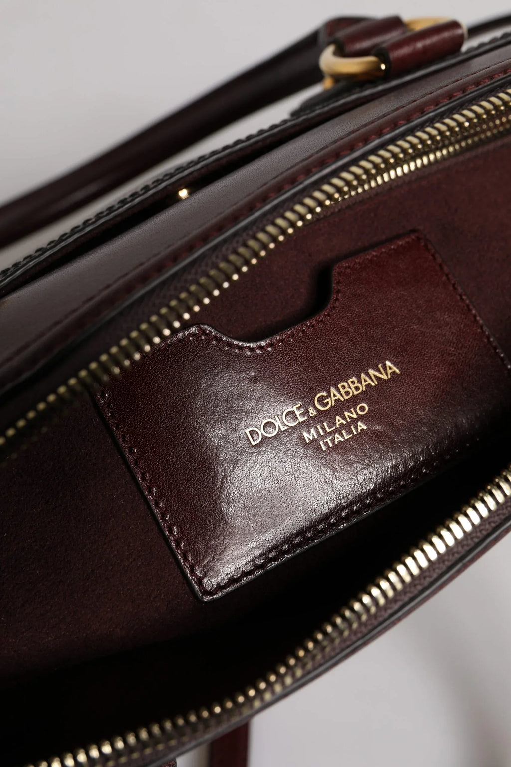 Dolce & Gabbana Brown Leopard Leather Shoulder Strap Duffle Bag - Zeiniez