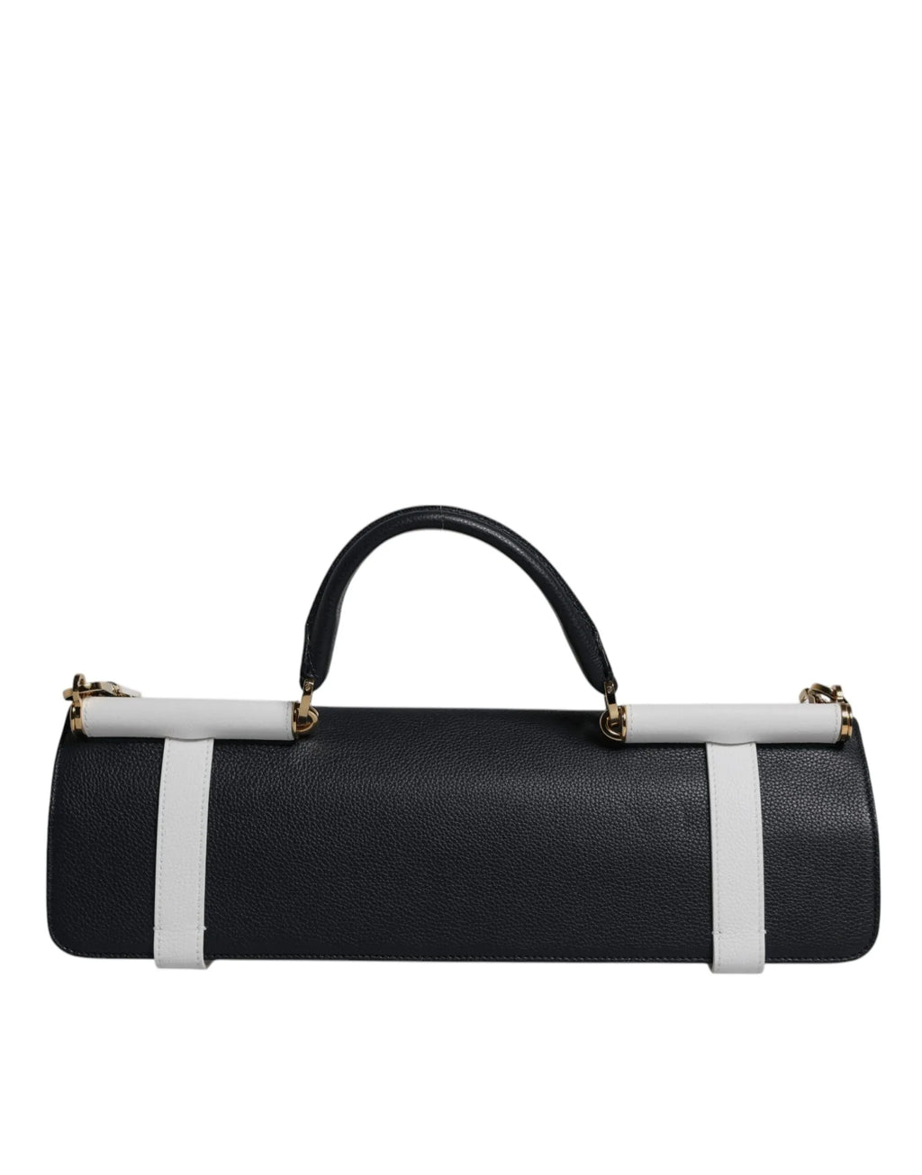 Dolce & Gabbana Blue White Calfskin Leather Crossbody Shoulder Bag - Zeiniez