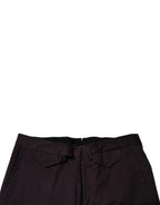 BENCIVENGA Brown Pure Cotton Slim Fit Men Dress Pants - Zeiniez