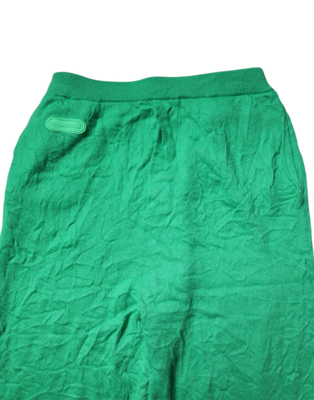 Dsquared² Green Cotton Elastic Waist Men Casual Pants - Zeiniez