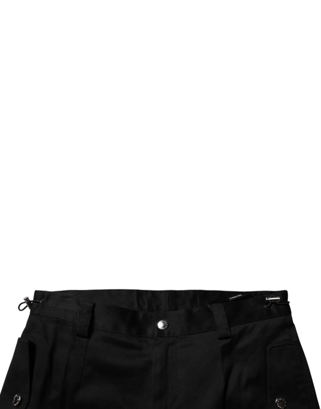 Dolce & Gabbana Black Cotton Cargo Tapered Pants - Zeiniez