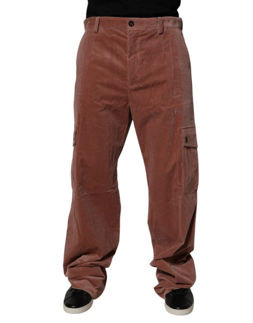 Dolce & Gabbana Brown Corduroy Cotton Cargo Men Denim Jeans - Zeiniez
