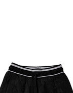 Dolce & Gabbana Black Mid Waist Jogger Men Sweatpants Pants - Zeiniez