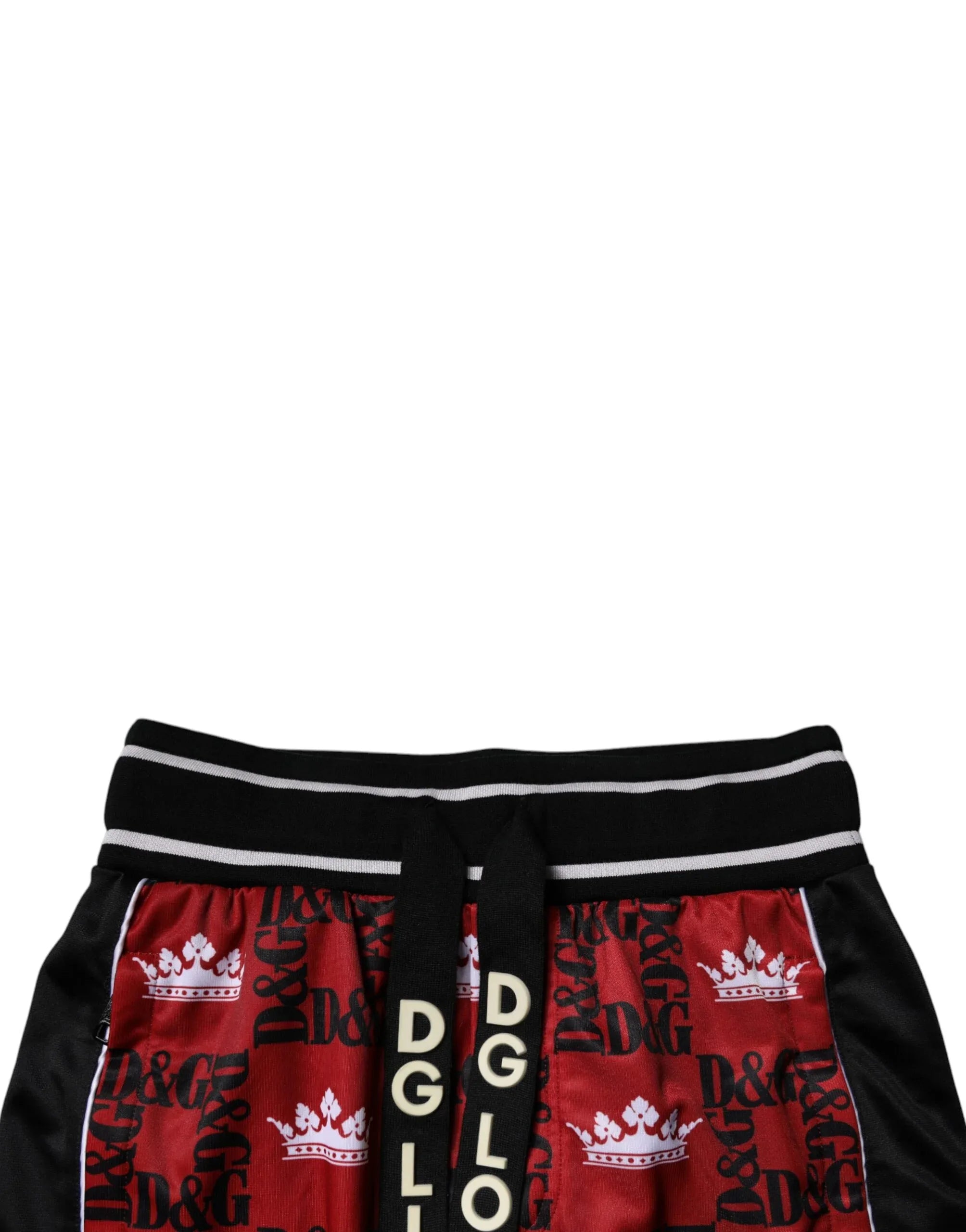 Dolce & Gabbana Red Crown Logo Monogram Men Sweatpants Pants - Zeiniez