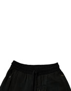 Dolce & Gabbana Black Cotton Sweatshorts Men Bermuda Shorts - Zeiniez