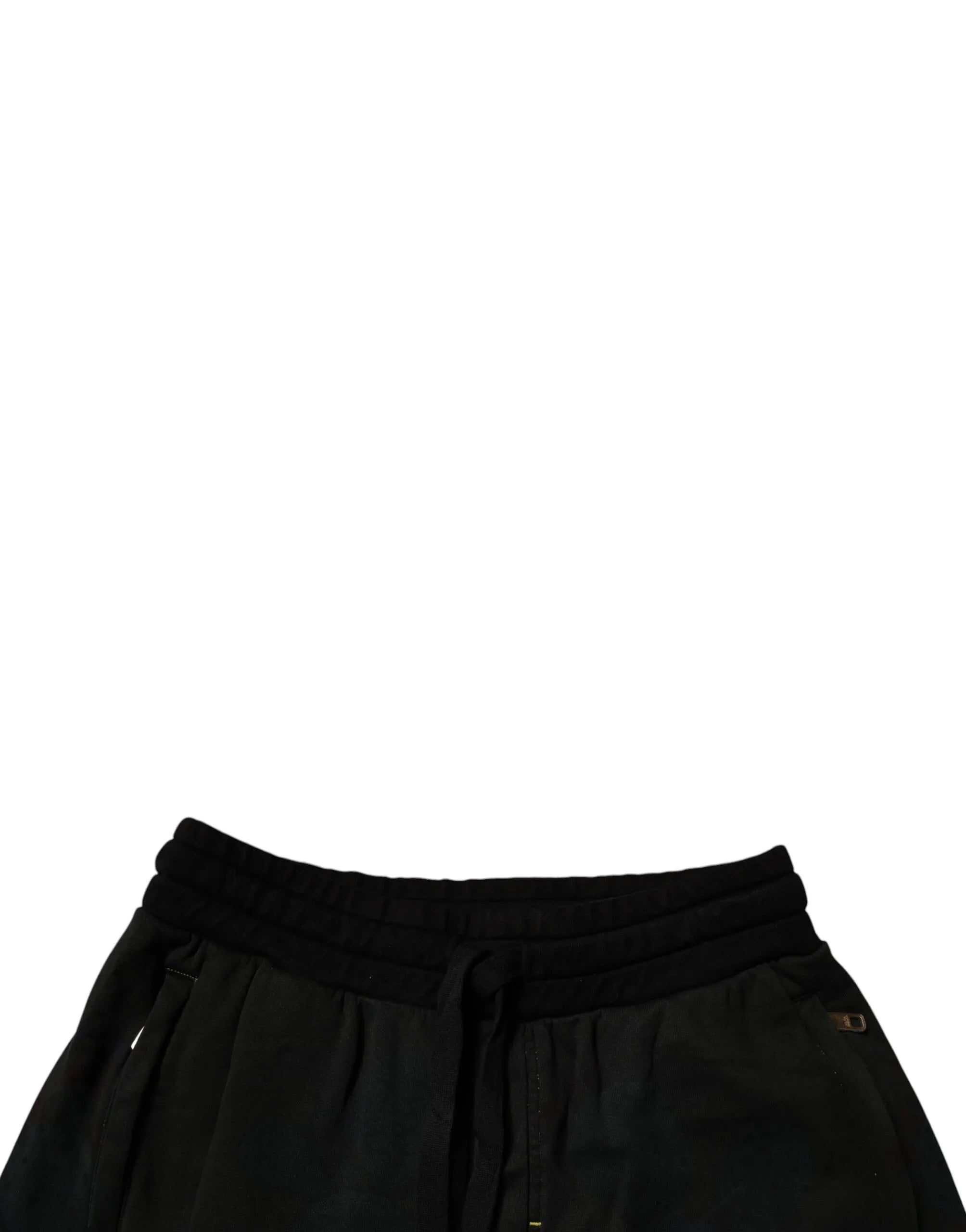 Dolce & Gabbana Black Cotton Sweatshorts Men Bermuda Shorts - Zeiniez