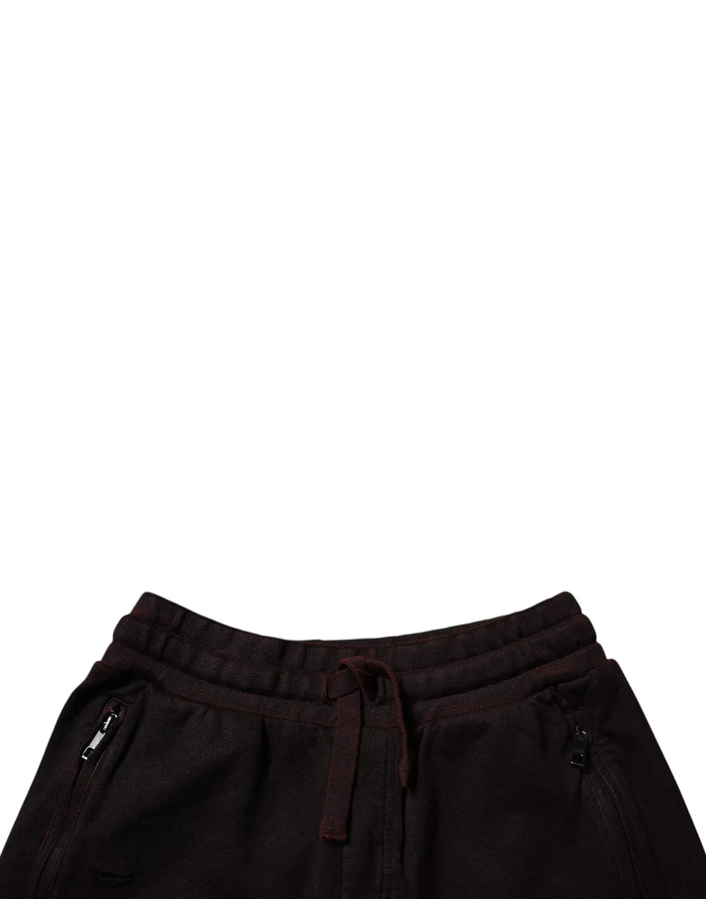 Dolce & Gabbana Maroon Cotton Sweatshorts Men Bermuda Shorts - Zeiniez