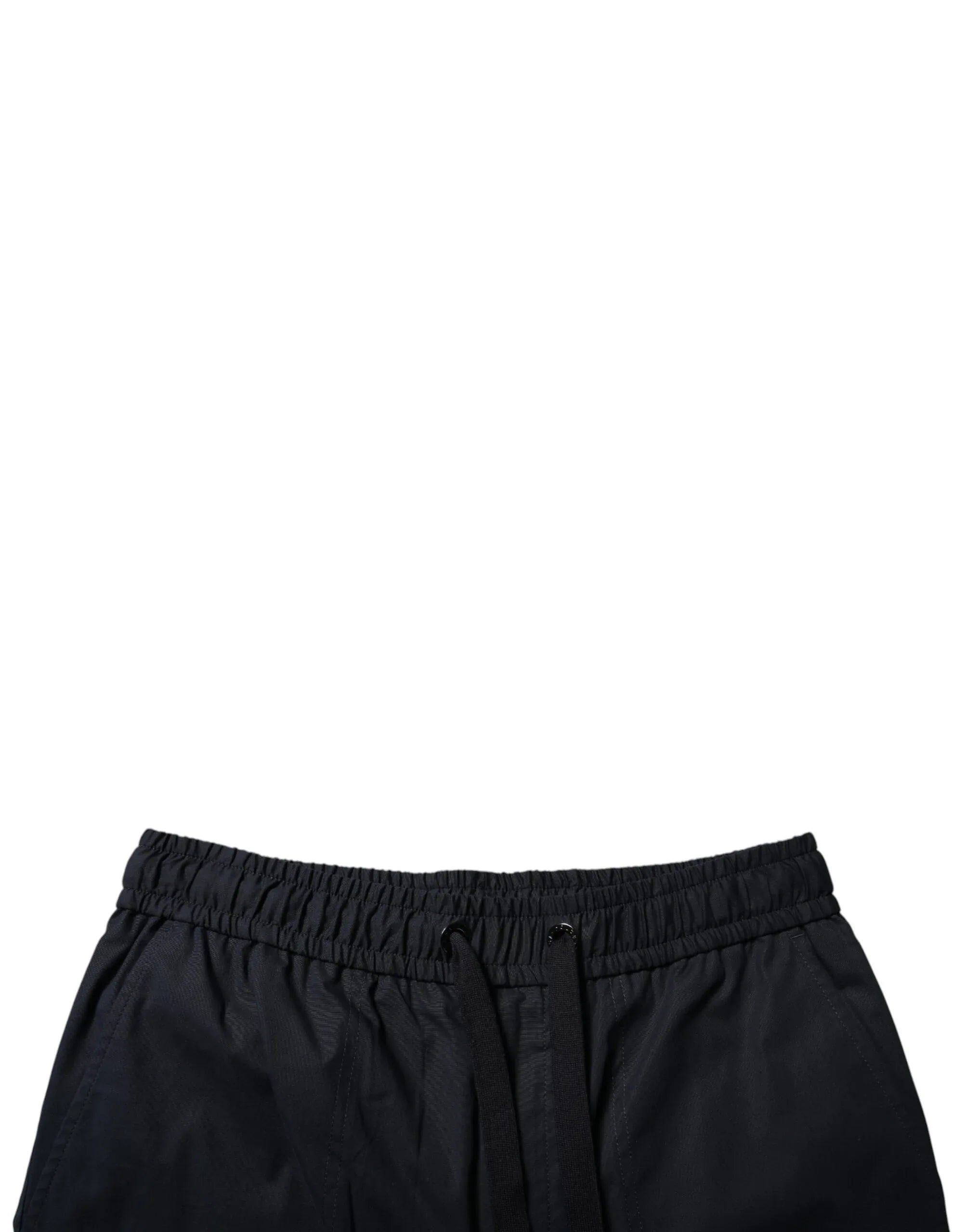 Dolce & Gabbana Black Cotton Sweatshorts Men Bermuda Shorts - Zeiniez