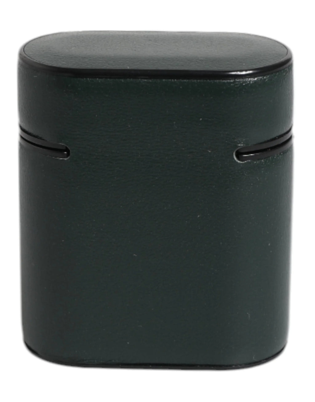 Dolce & Gabbana Green Calfskin Leather Logo Print Flip Holder Airpods Case - Zeiniez