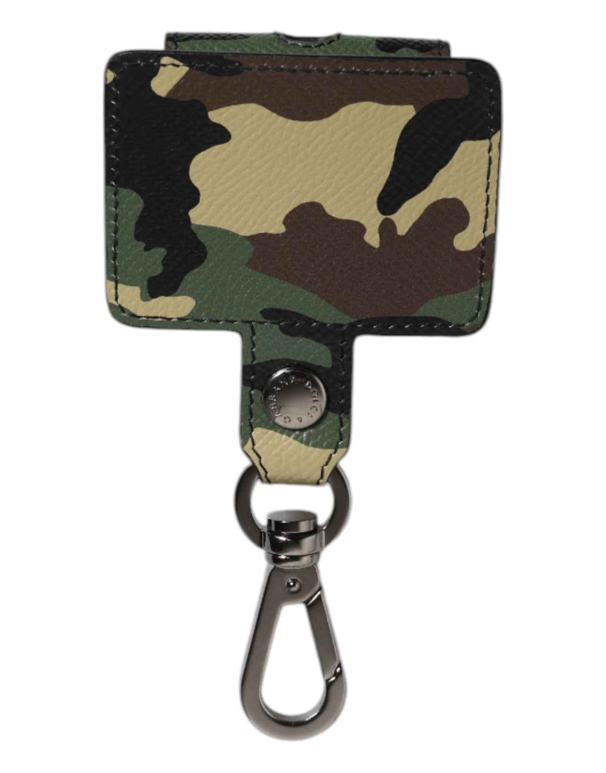 Dolce & Gabbana Multicolor Camouflage Leather Airpods Case