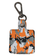 Dolce & Gabbana Multicolor Camouflage Leather Airpods Case