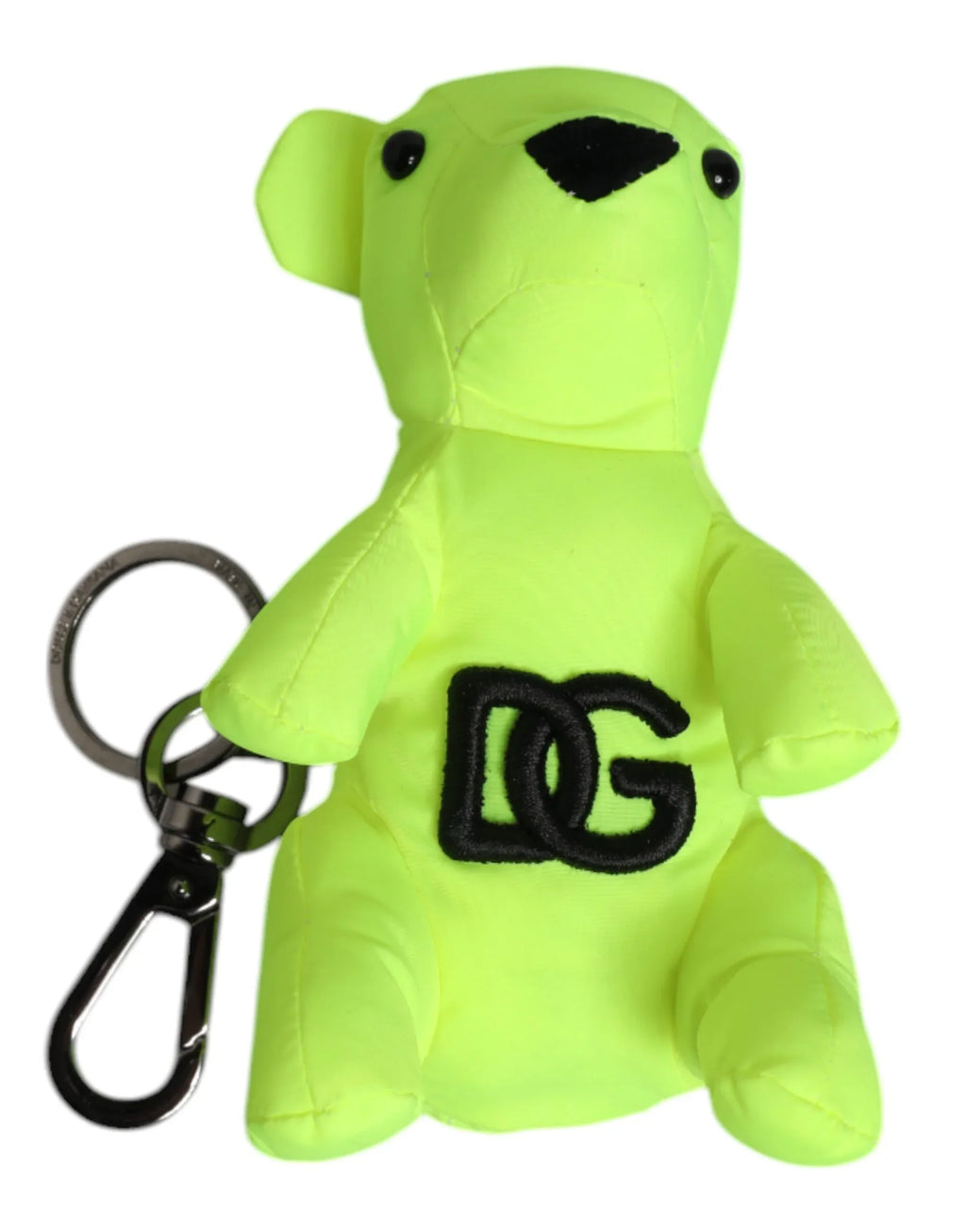 Dolce & Gabbana Green Bear Embroidered Logo Keychain Clasp Keyring - Zeiniez