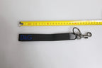 Dolce & Gabbana Black Logo Nylon Silver Brass Men Holder Keychain Keyring - Zeiniez
