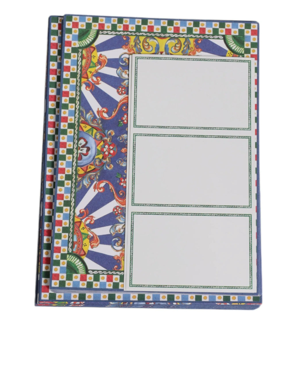 Dolce & Gabbana Multicolor Carretto Siciliano Envelope Post Card Holder - Zeiniez