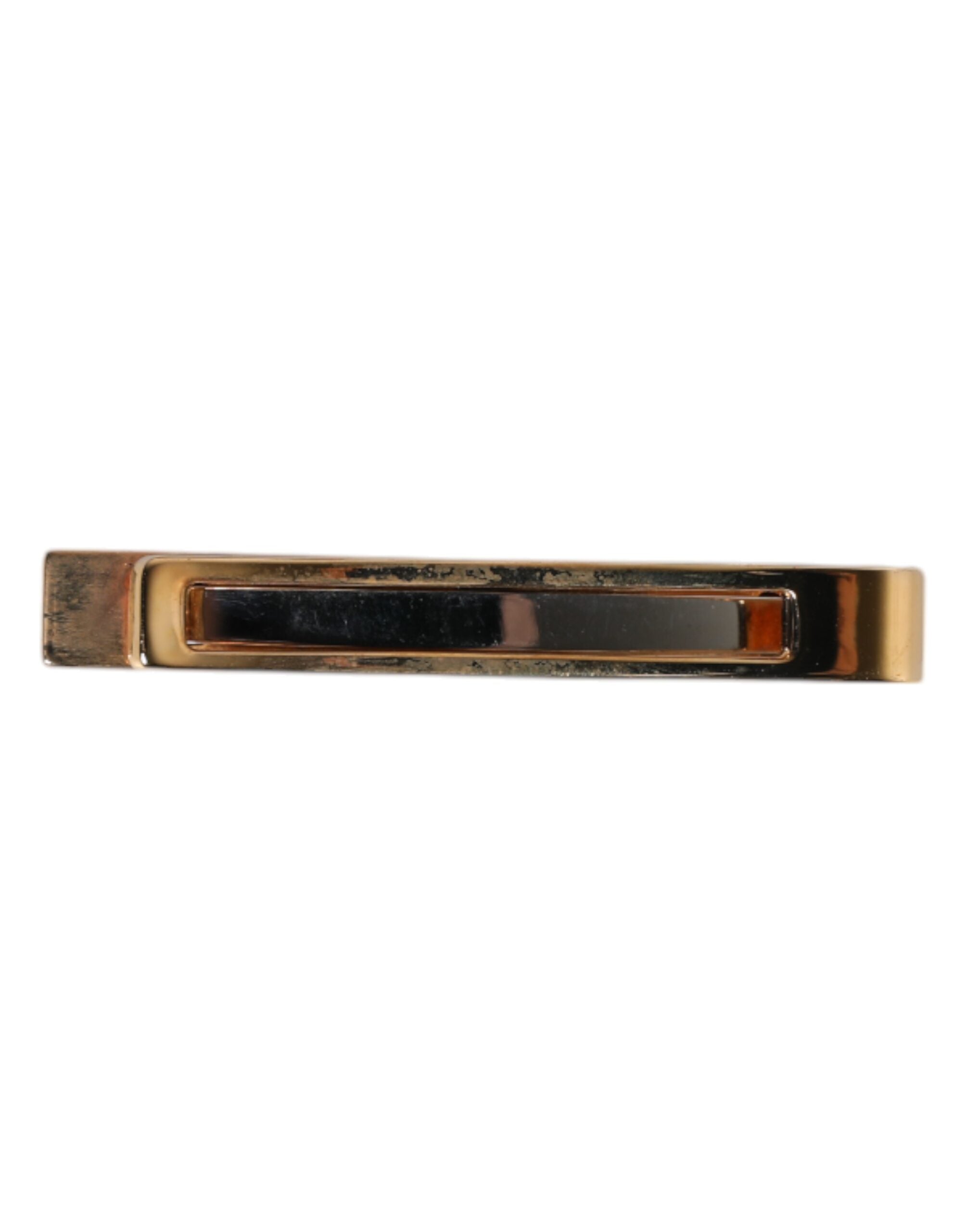 Dolce & Gabbana Multicolor Gold Tone Brass Tie Clip Bar - Zeiniez