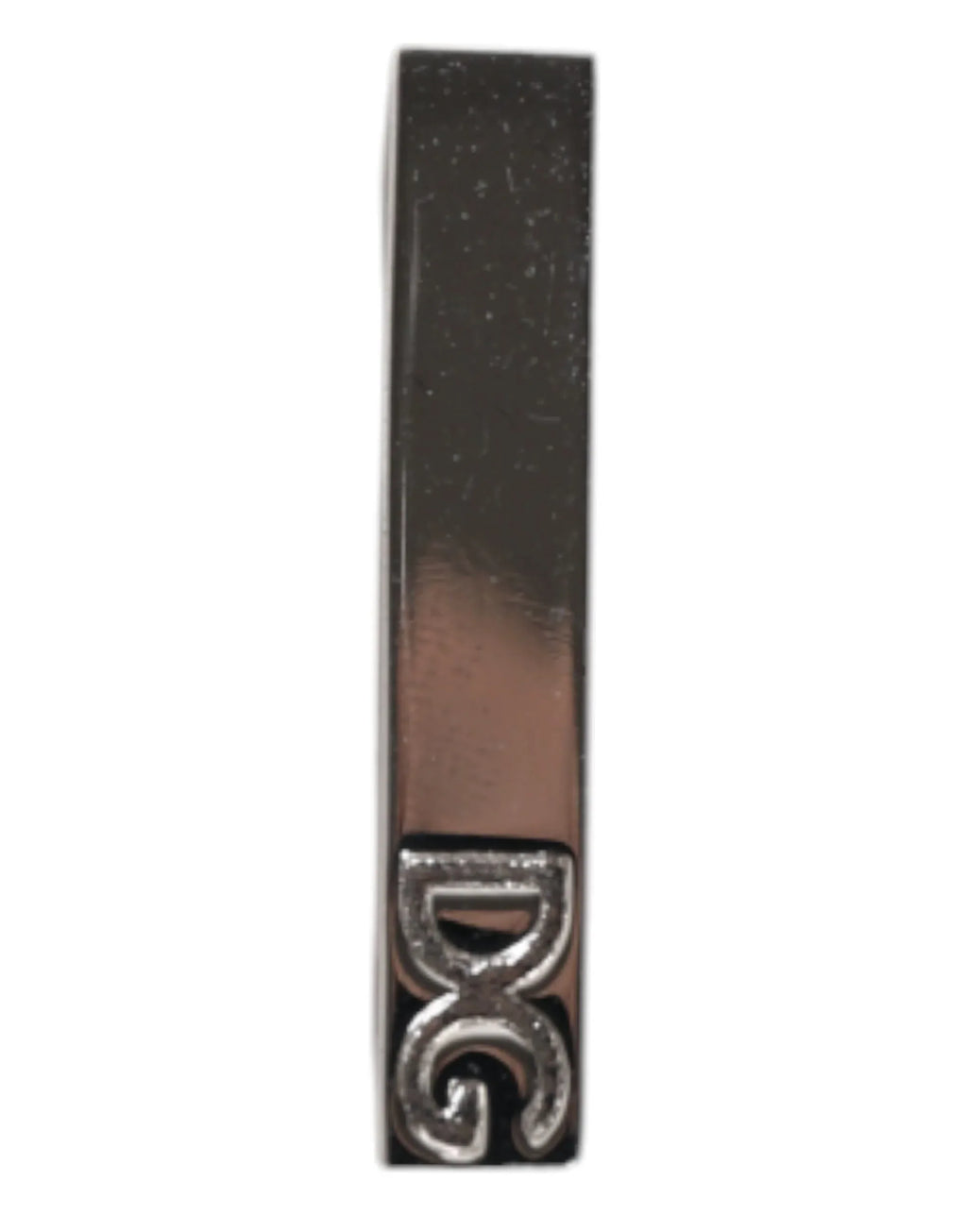 Dolce & Gabbana Silver Tone Brass Logo Branded Tie Clip Bar - Zeiniez