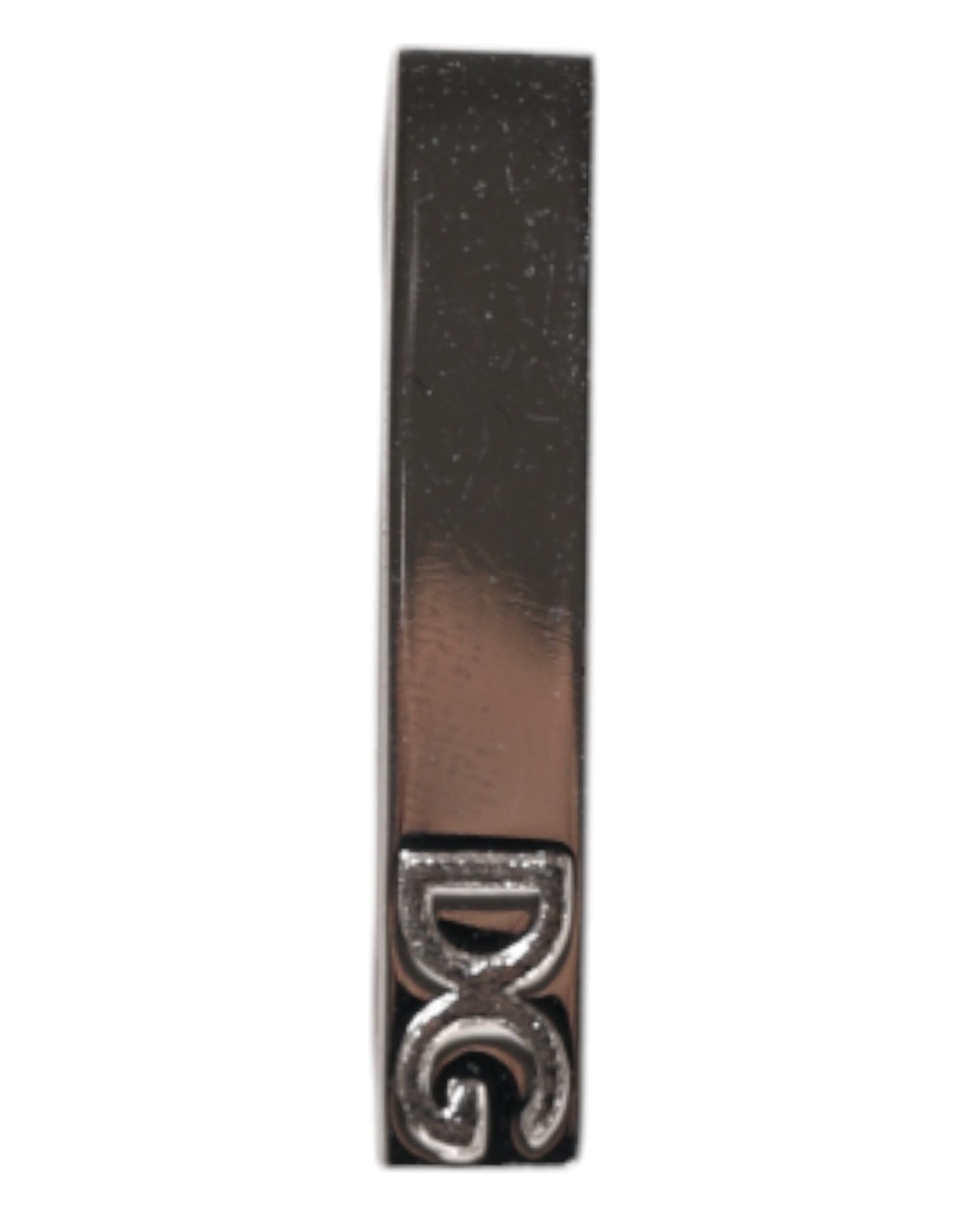 Dolce & Gabbana Silver Tone Brass Logo Branded Tie Clip Bar - Zeiniez