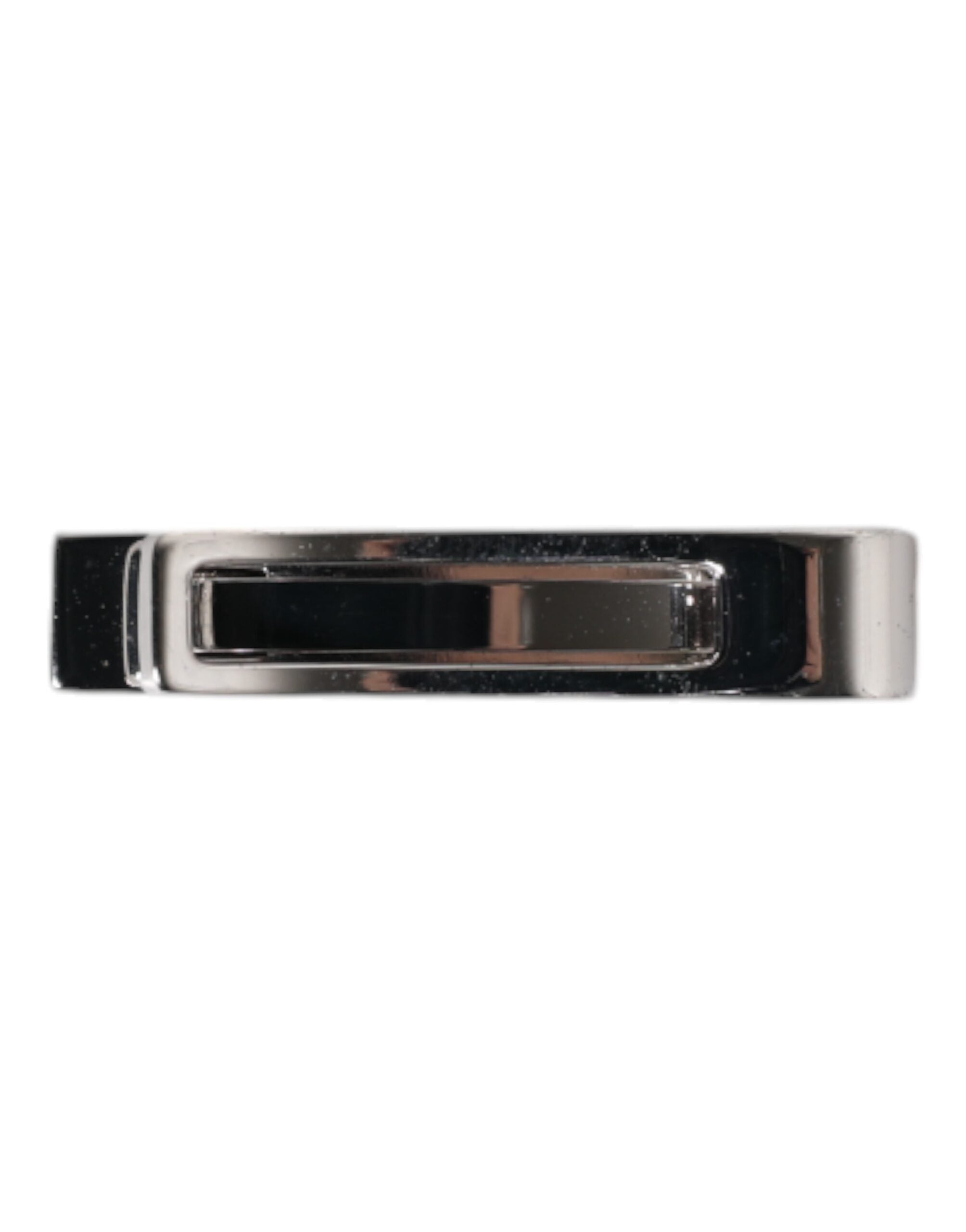 Dolce & Gabbana Silver Tone Brass Logo Branded Tie Clip Bar - Zeiniez