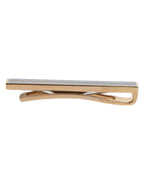 Dolce & Gabbana Gold Tone Brass Logo Branded Tie Clip Bar - Zeiniez