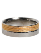 Dolce & Gabbana Gold Silver Tone Real Brass DG Logo Ring - Zeiniez
