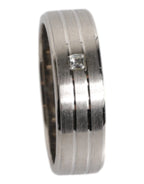 Dolce & Gabbana Silver Tone Brass Clear Crystal DG Logo Ring - Zeiniez