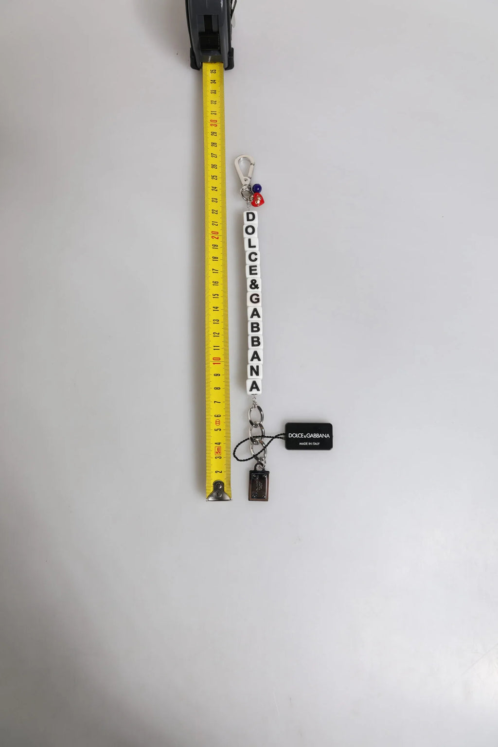 Dolce & Gabbana Silver Brass Chain Dice Logo Embellished Charm Bracelet - Zeiniez