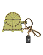 Dolce & Gabbana Multicolor Gold Tone Carretto Keychain Keyring - Zeiniez