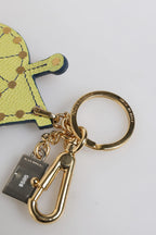 Dolce & Gabbana Multicolor Gold Tone Carretto Keychain Keyring - Zeiniez