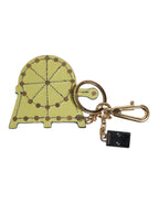 Dolce & Gabbana Multicolor Gold Tone Carretto Keychain Keyring - Zeiniez