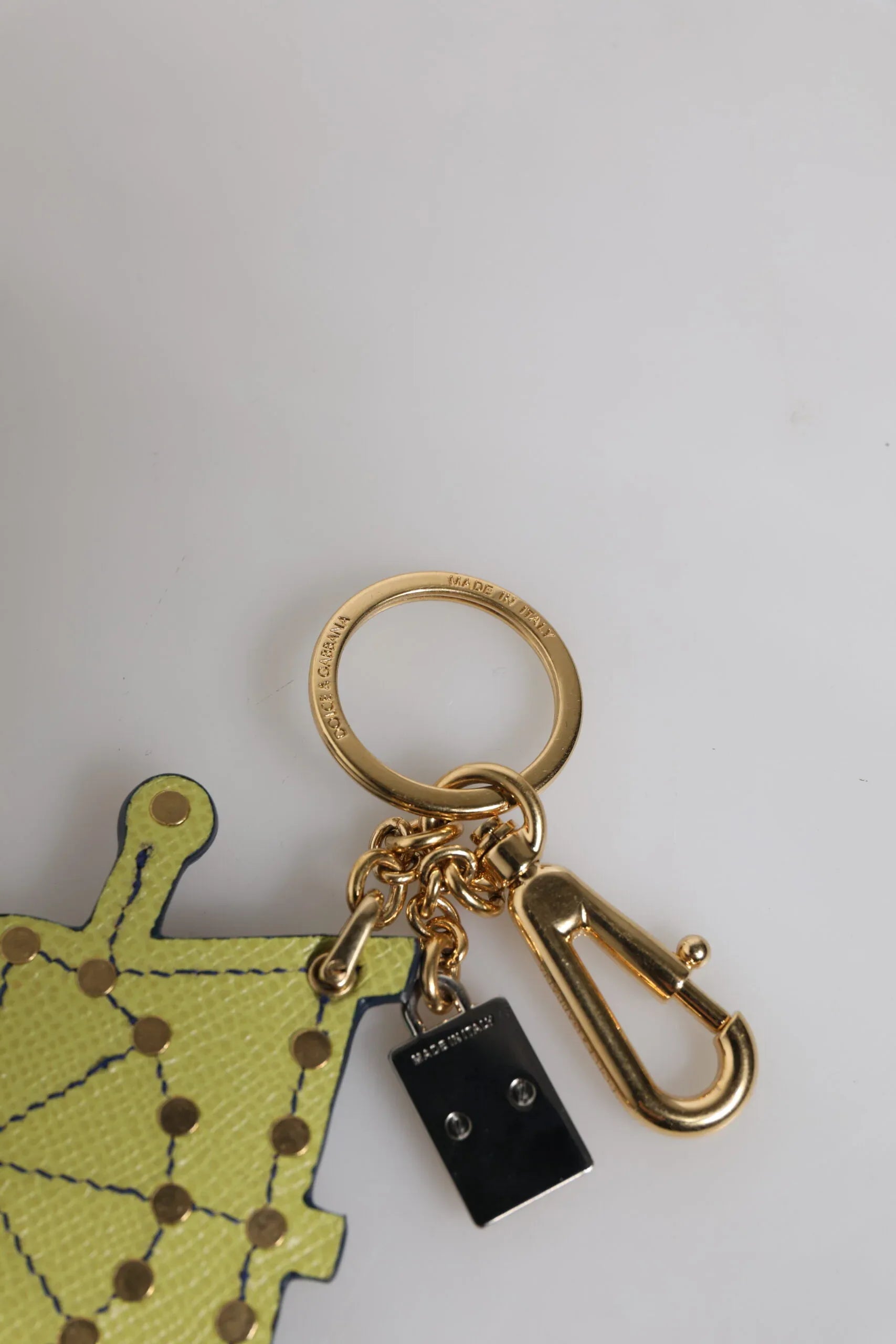 Dolce & Gabbana Multicolor Gold Tone Carretto Keychain Keyring - Zeiniez