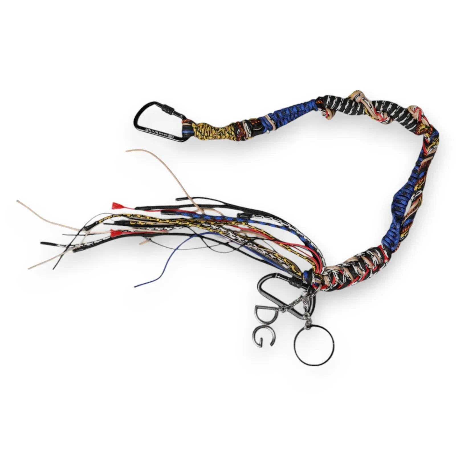 Dolce & Gabbana Multicolor Braided Rope Logo Bag Shoulder Strap - Zeiniez