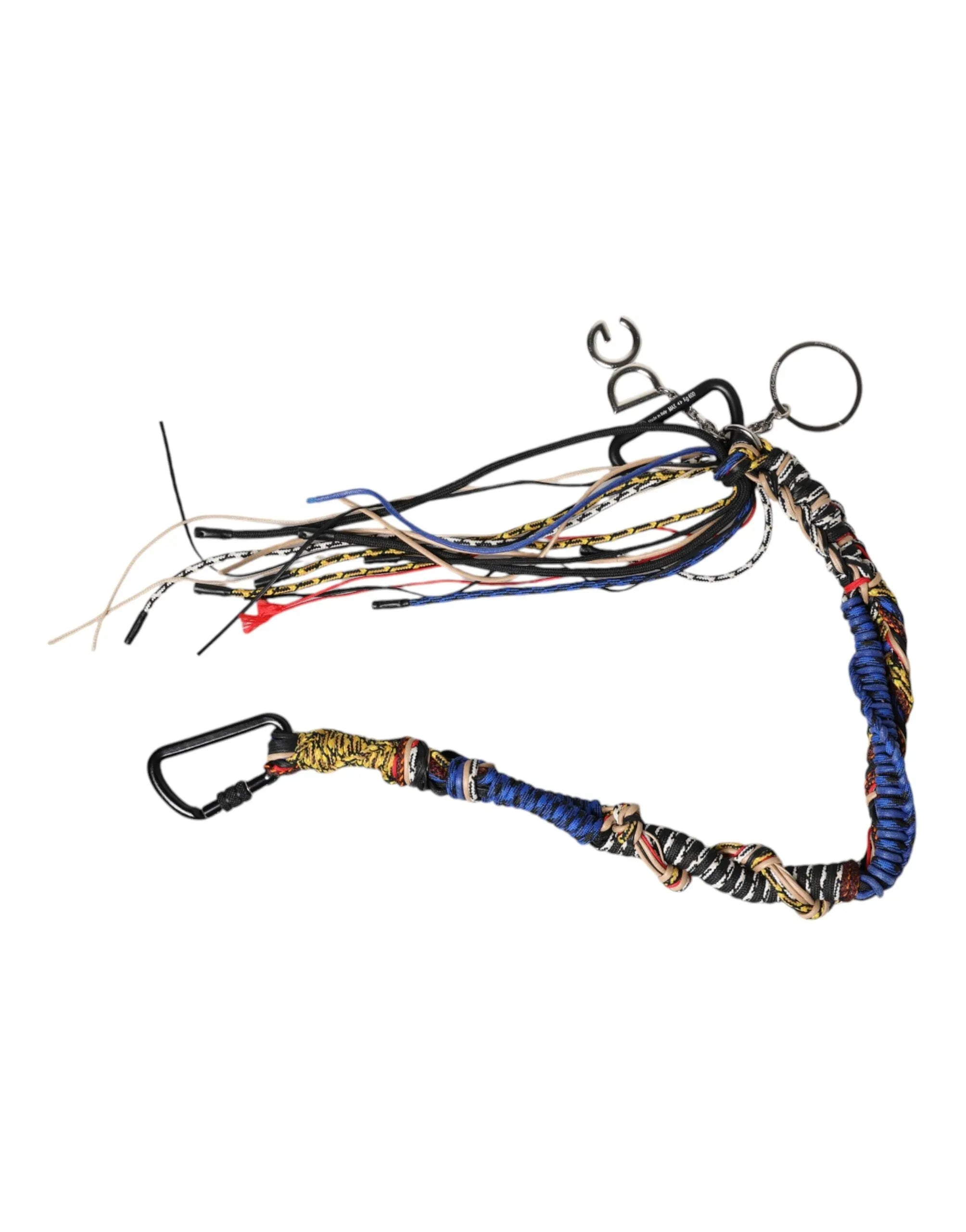 Dolce & Gabbana Multicolor Braided Rope Logo Bag Shoulder Strap - Zeiniez