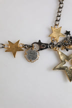 Dolce & Gabbana Silver Gold Brass Embellished Waist Chain Belt - Zeiniez