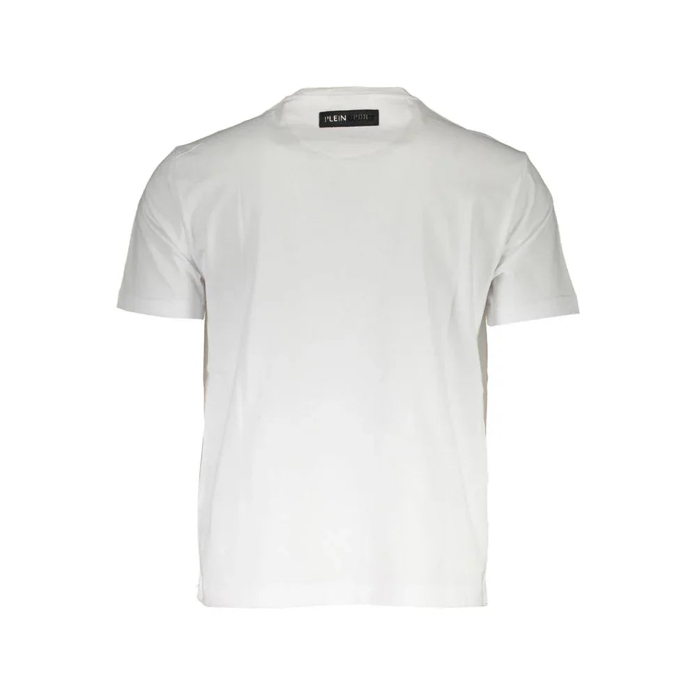Plein Sport White Cotton T-Shirt - Zeiniez