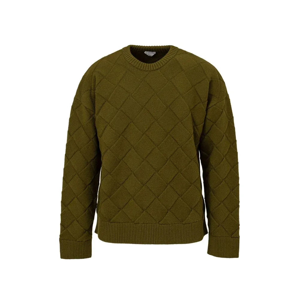 Bottega Veneta Green Wool Sweatshirt - Zeiniez